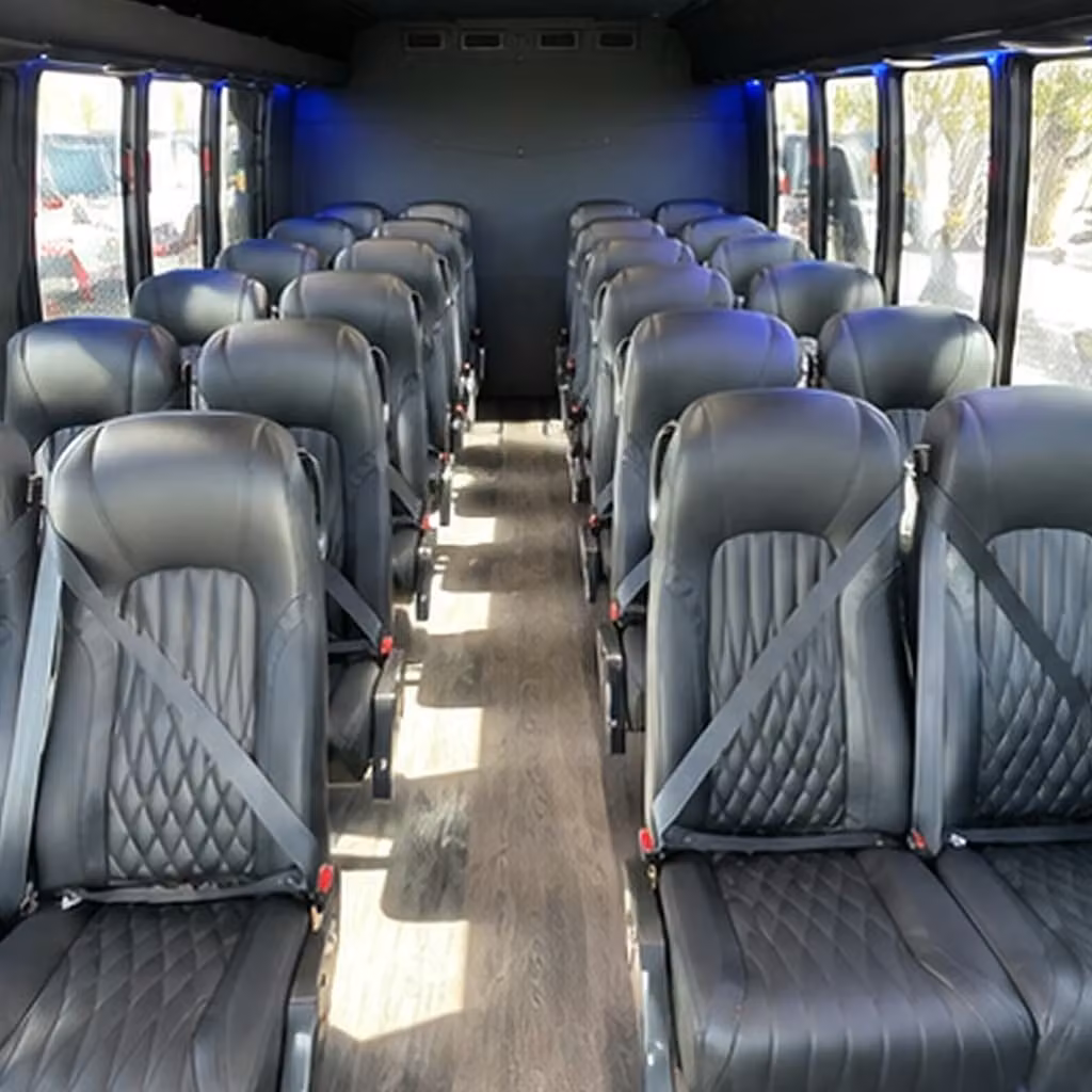 28 passenger minibus inside