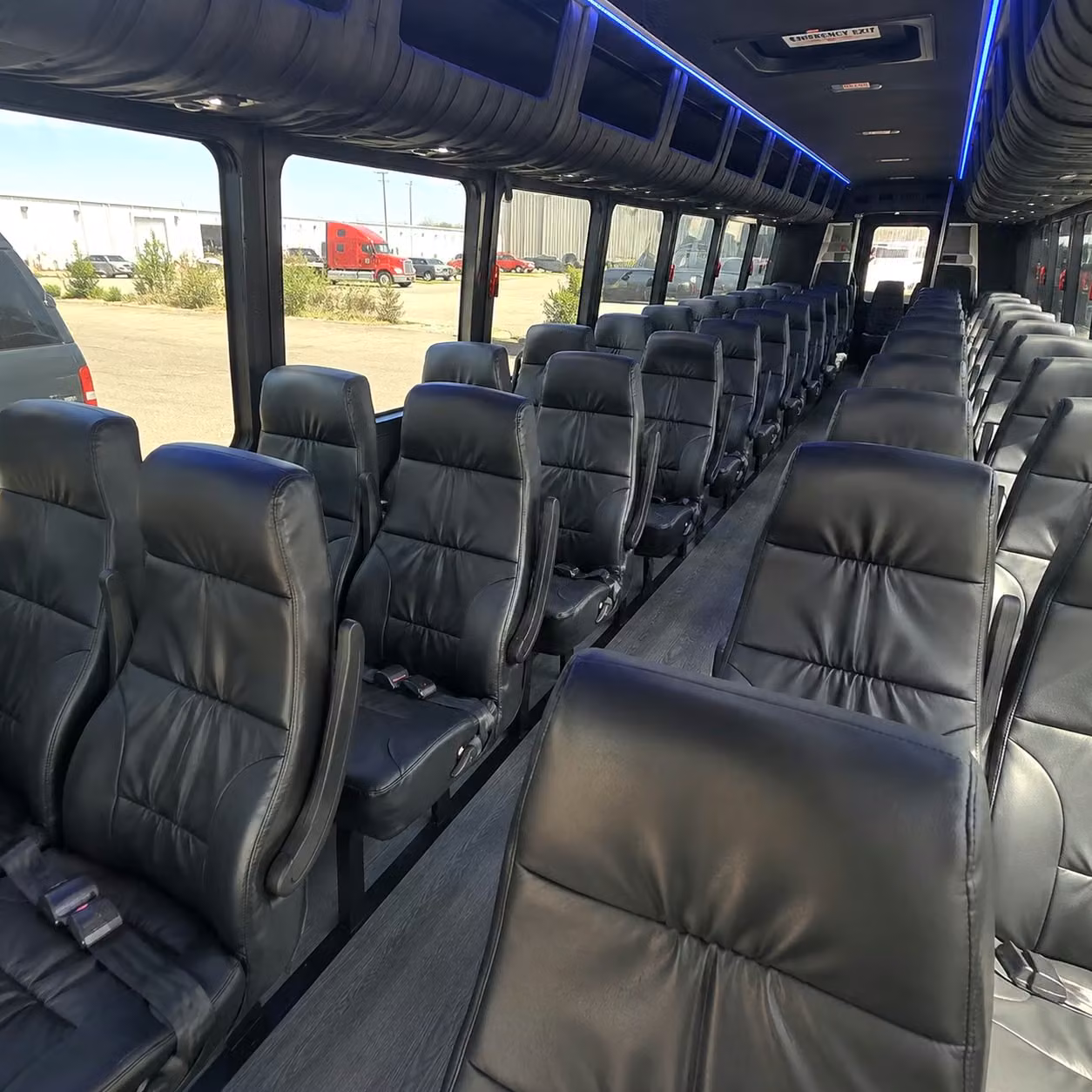 28 passenger minibus interior