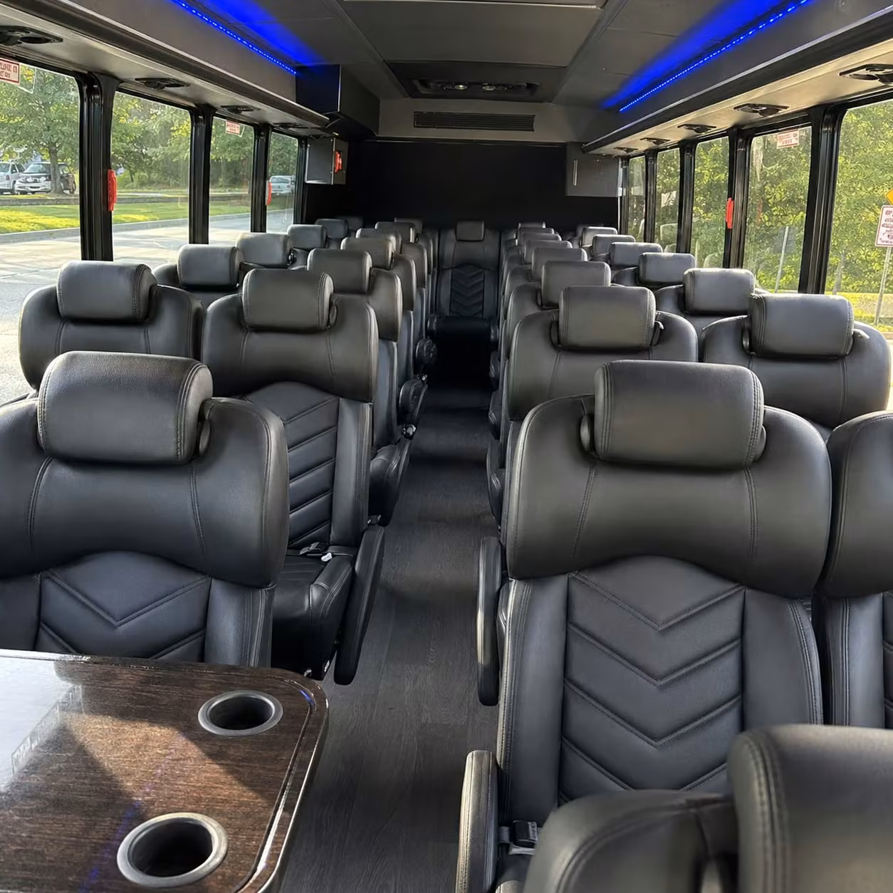 30 passenger minibus inside