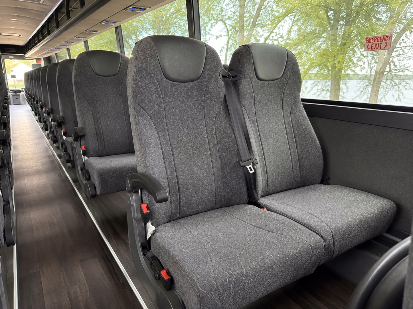 clarksville charter bus interior